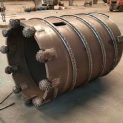 Roller bit core barrel